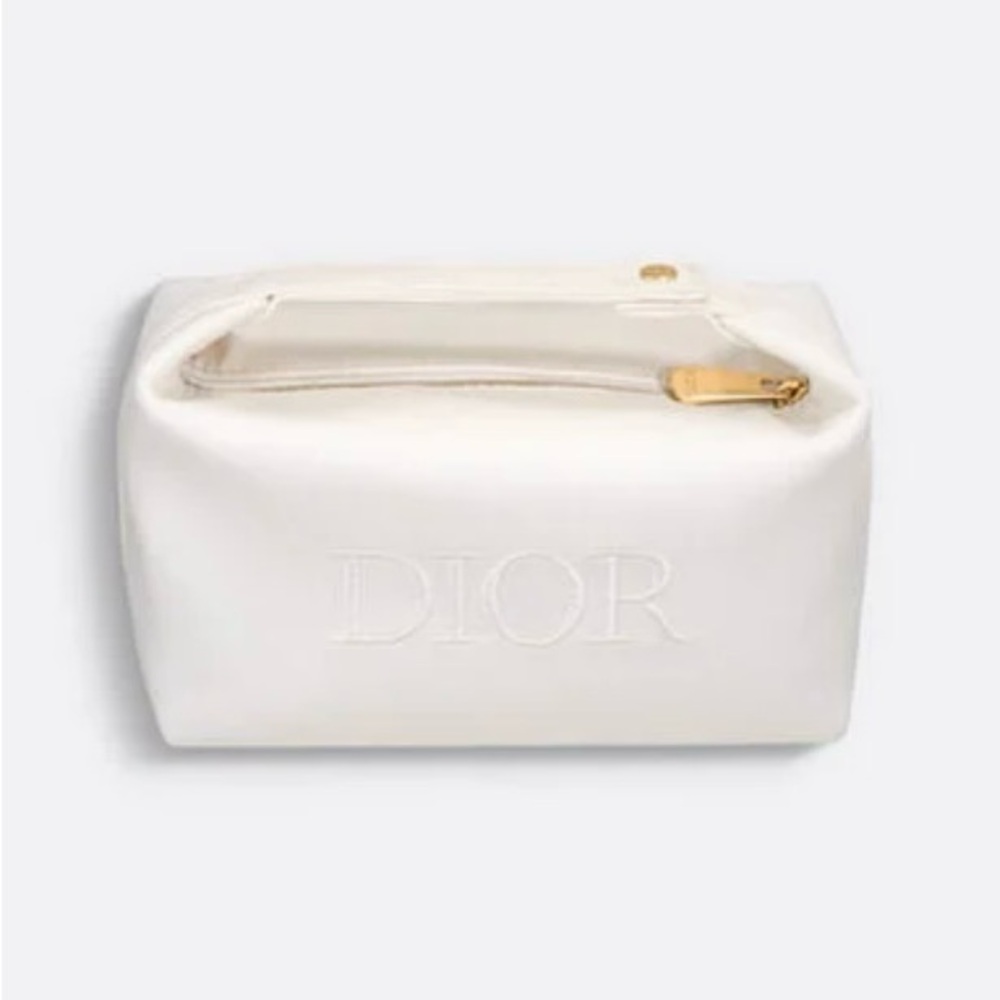 New! Dior White Cosmetic Bag